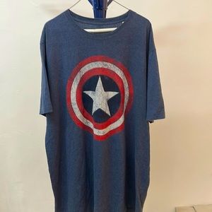 Blue tee shirt Captain America